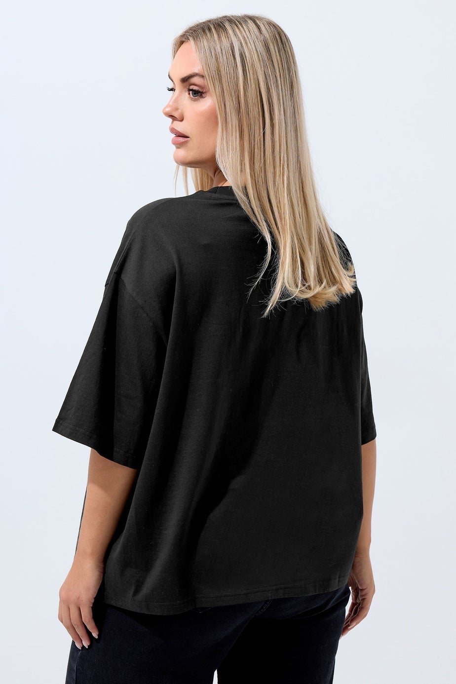 Yours Limited Black 'Fortune Favours Me' Slogan T-Shirt