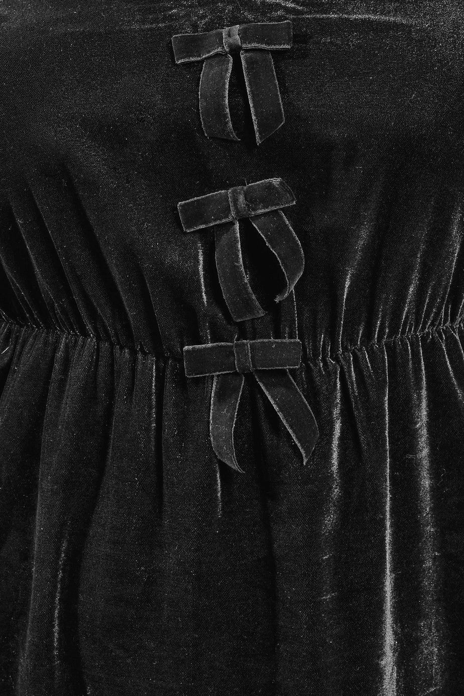 Yours Black Velvet Bow Detail Maxi Dress
