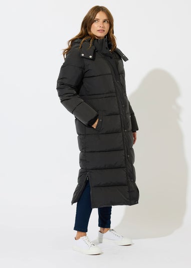 M&Co Black Padded Maxi Coat