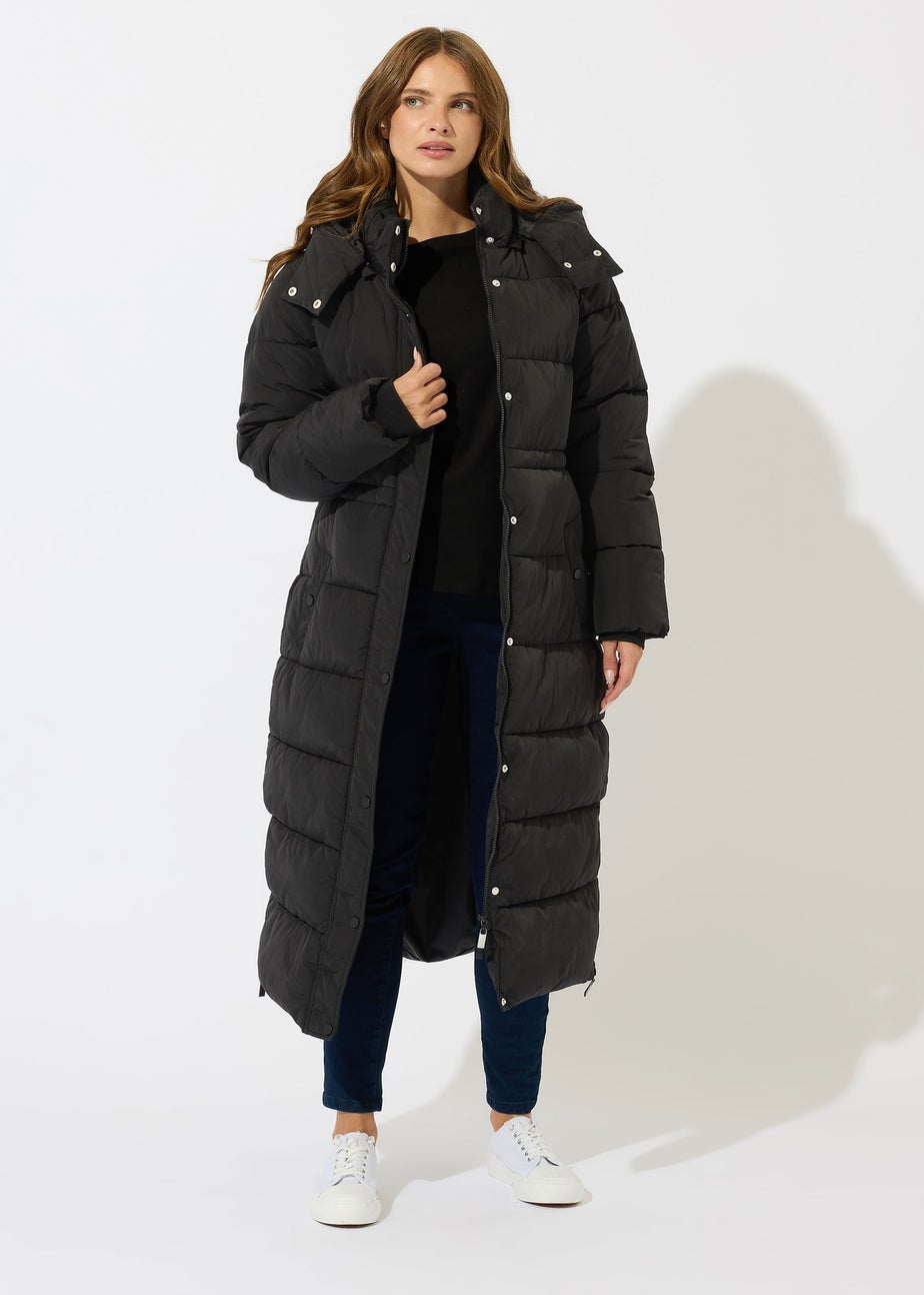 M&Co Black Padded Maxi Coat