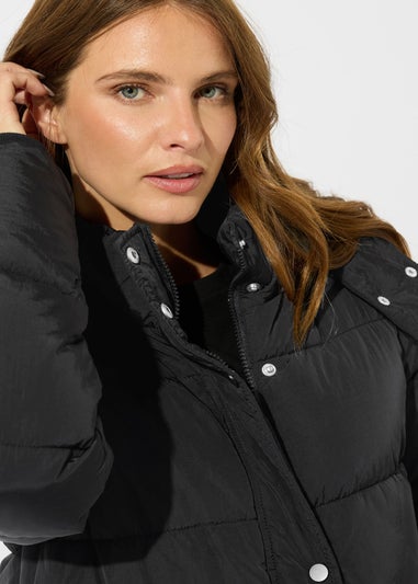 M&Co Black Padded Maxi Coat