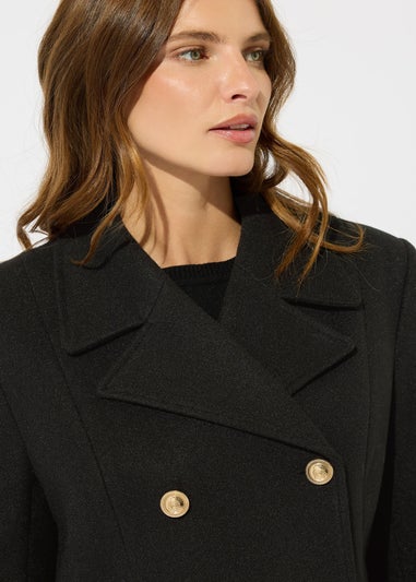 M&Co Black Military Tailored Coat