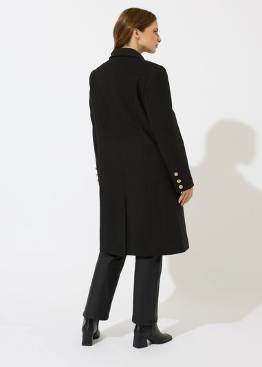 M&Co Black Military Tailored Coat