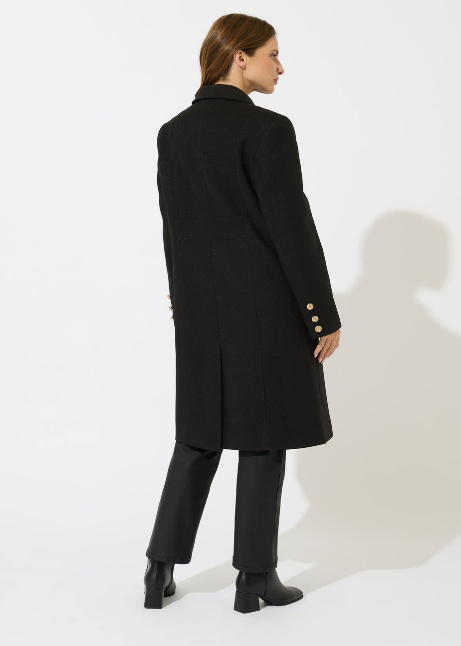 M&Co Black Military Tailored Coat