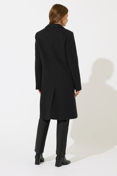 M&Co Black Single Breasted Tailored Coat