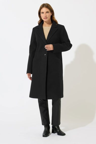 M&Co Black Single Breasted Tailored Coat