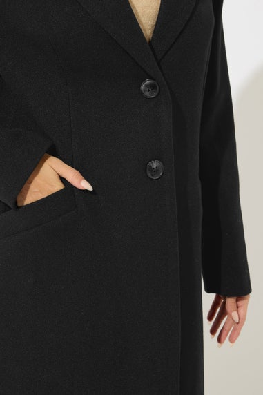 M&Co Black Single Breasted Tailored Coat