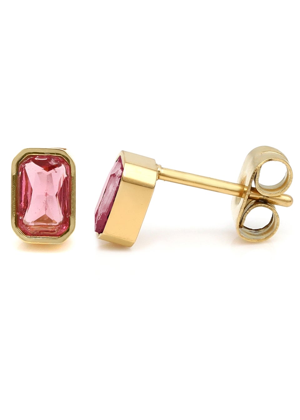 Say It With Yellow Gold October Opal Birthstone Earrings