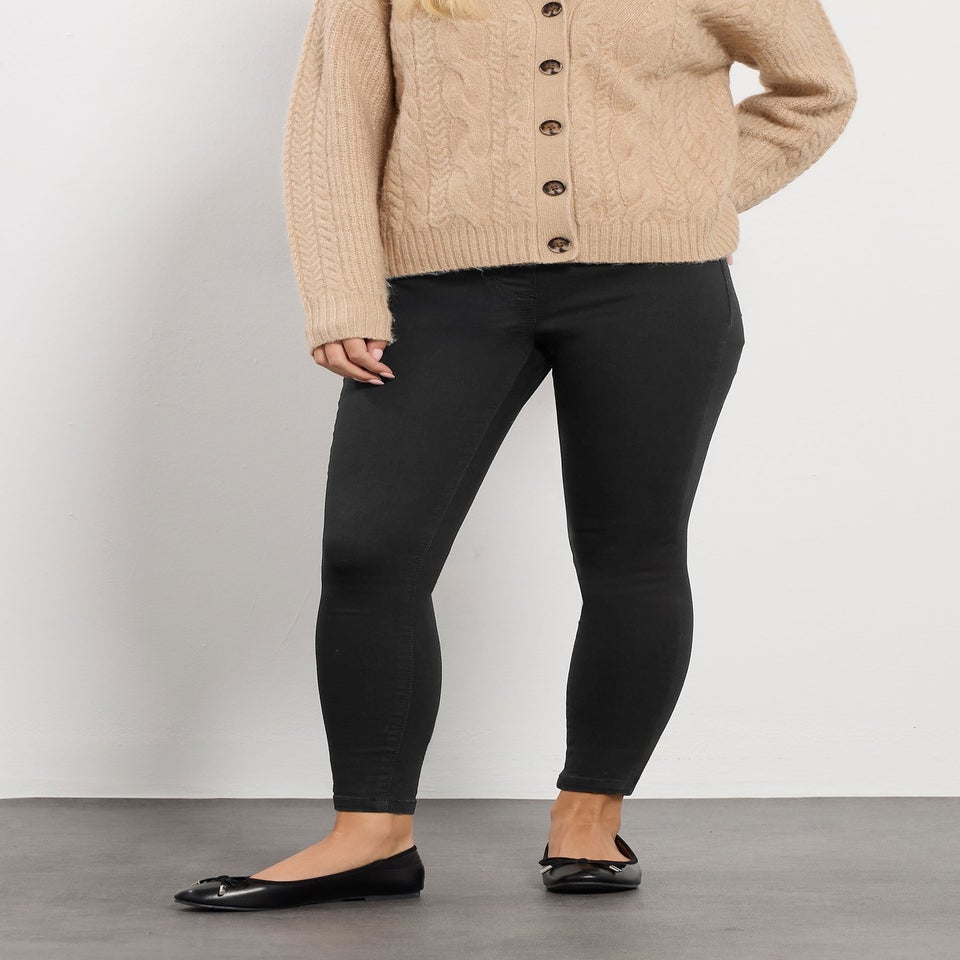 M&Co Petite Black Skinny Jeggings