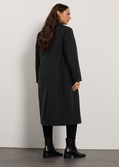 Evans Curve Black Longline City Coat