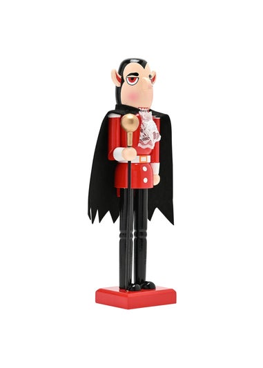 Hocus Pocus Black/Red Wooden Nutcracker Dracula