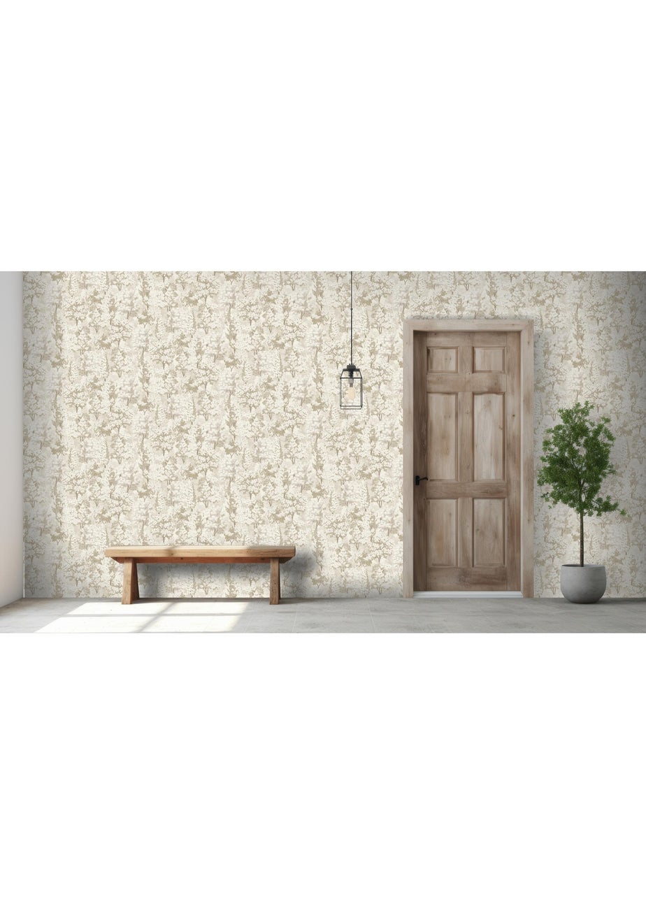 Arthouse Organic Forest Neutral / Gold Wallpaper