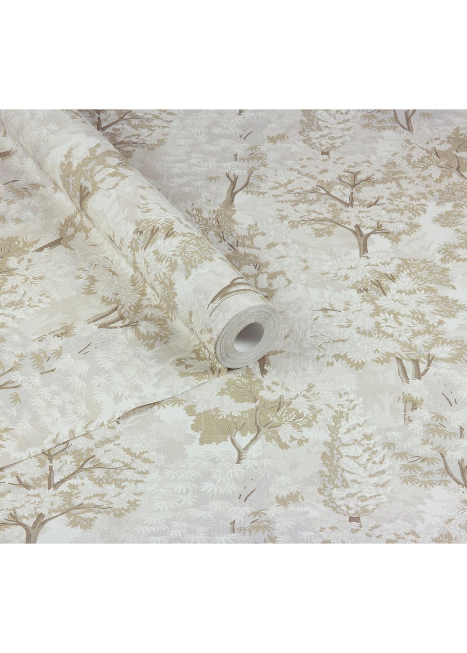 Arthouse Organic Forest Neutral / Gold Wallpaper