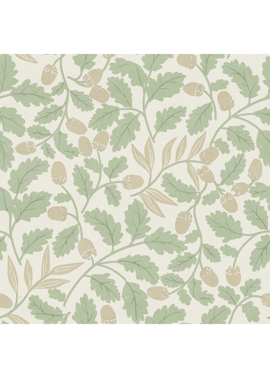 Arthouse Acorn Trail Sage Wallpaper