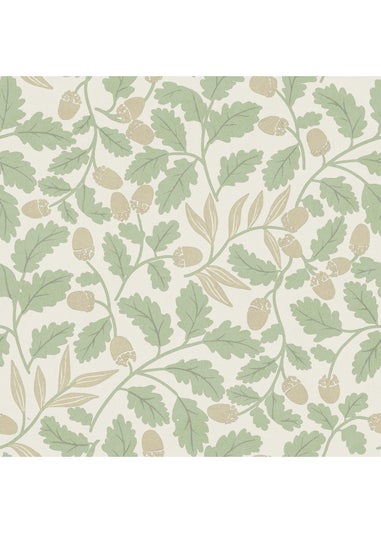 Arthouse Acorn Trail Sage Wallpaper