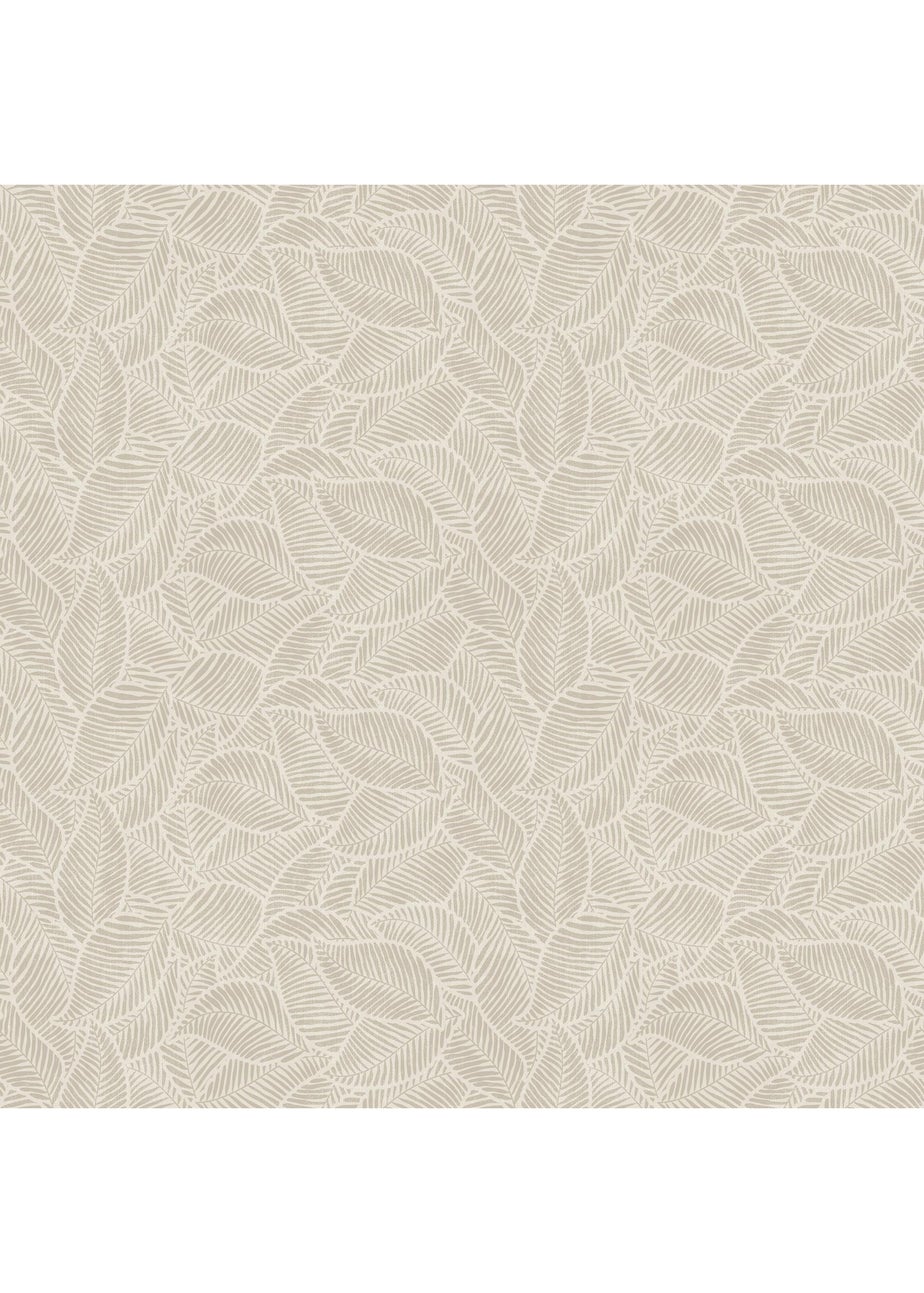 Arthouse Leaf Print Neutral Wallpaper