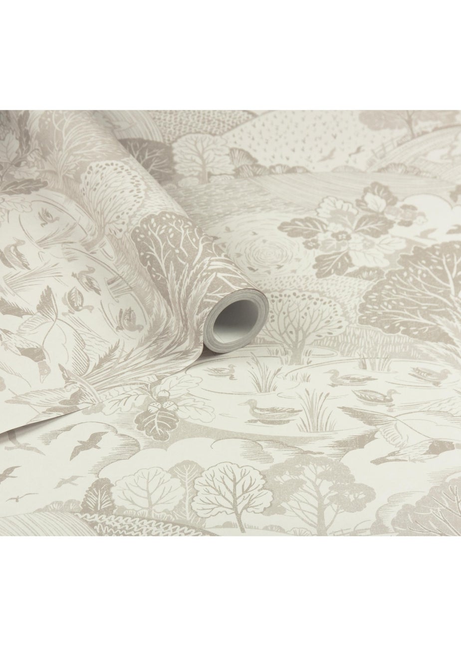 Arthouse Country Landscape Neutral Wallpaper