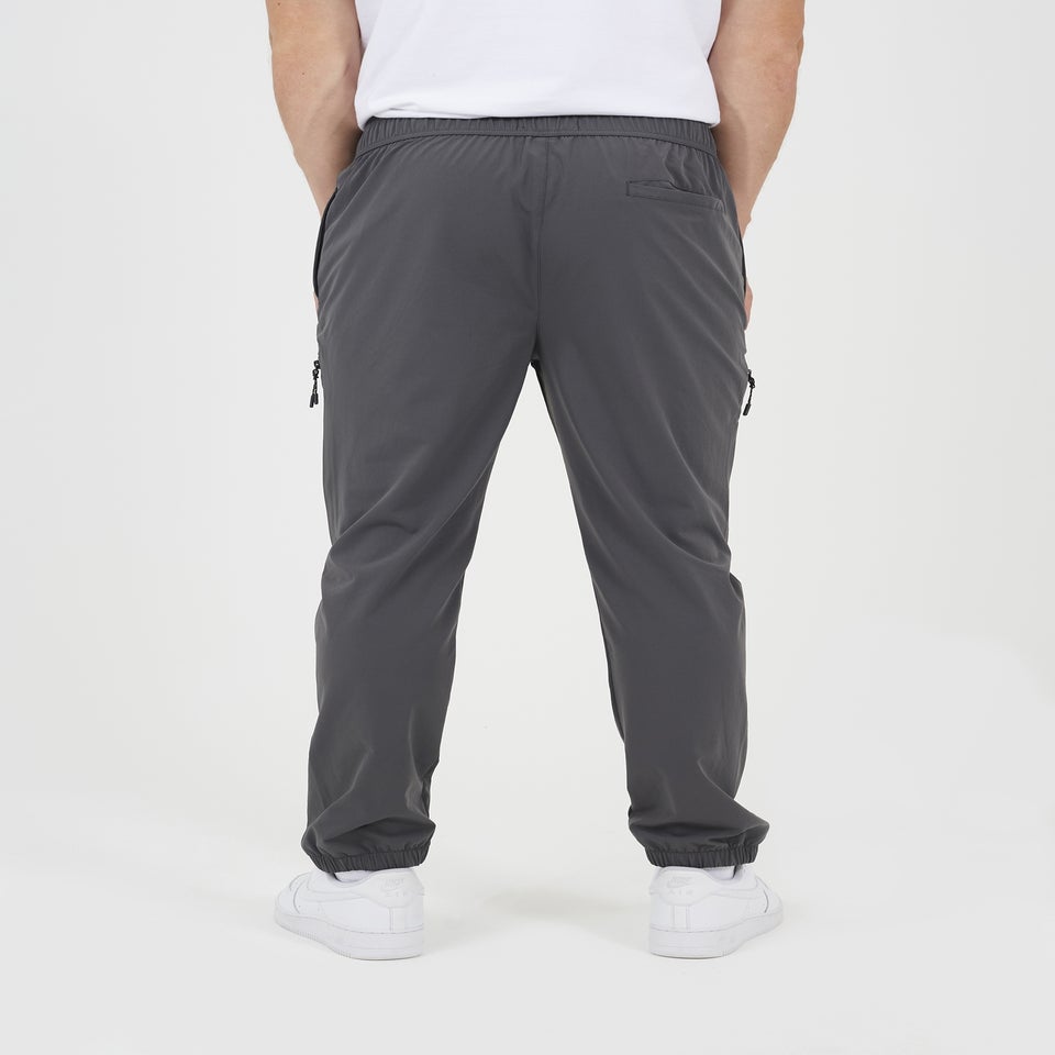 Brave Soul Dark Grey Straight Leg Elasticated Waist Trousers