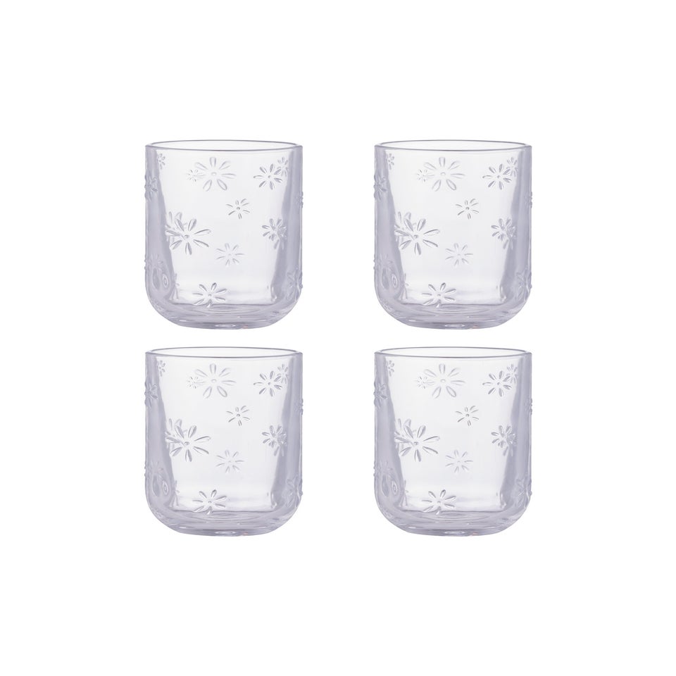 Ravenhead Daisy Glasses 45cl Set of 4