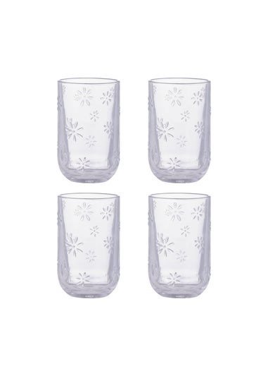 Ravenhead Daisy Glasses 45cl Set of 4