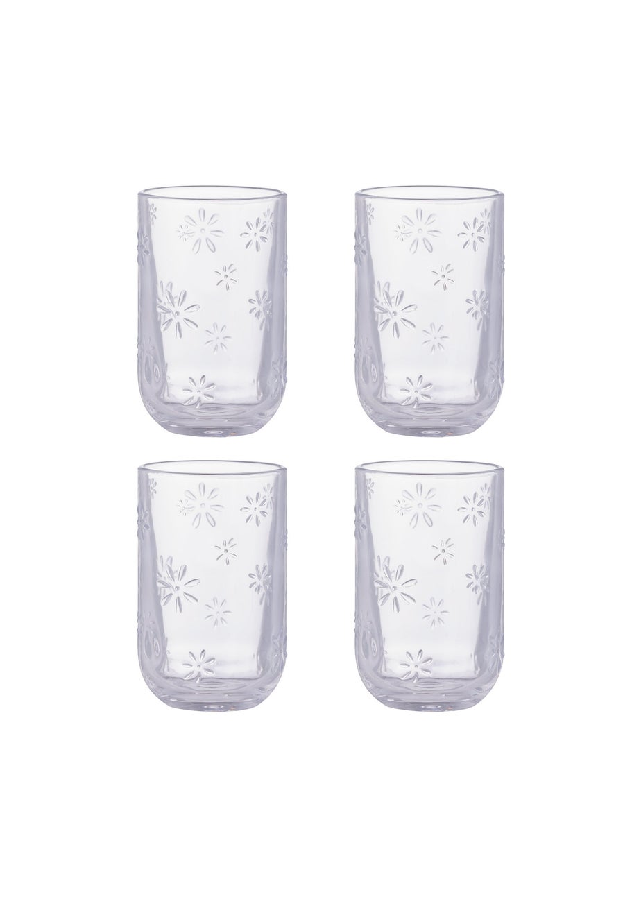 Ravenhead Daisy Glasses 45cl Set of 4
