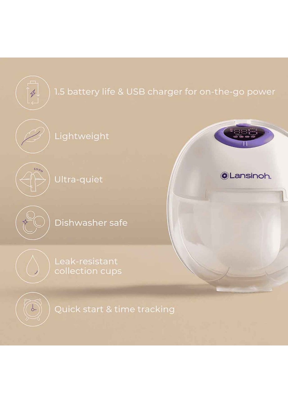 Lansinoh Clear Wearable Double Breast Pump