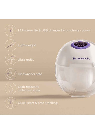 Lansinoh Clear Wearable Double Breast Pump