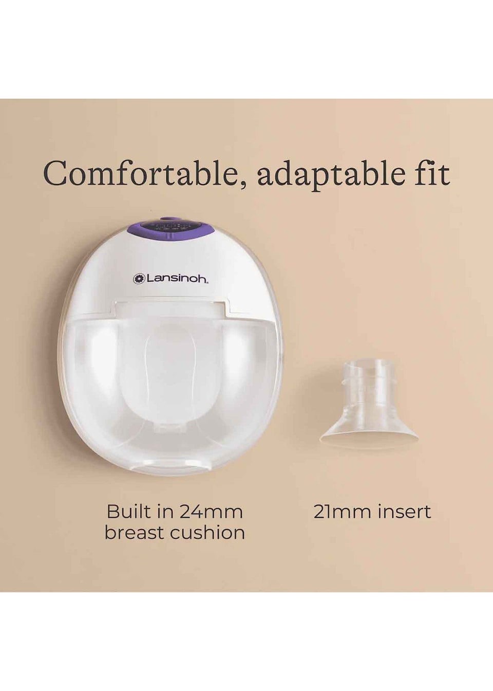 Lansinoh Clear Wearable Double Breast Pump