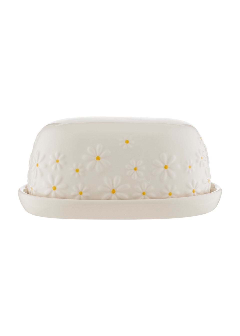 Price & Kensington Cream Daisy Butter Dish