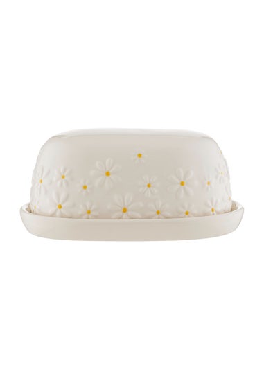 Price & Kensington Cream Daisy Butter Dish