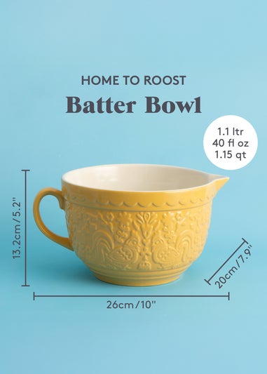 Mason Cash Yellow Home to Roost Batter Bowl