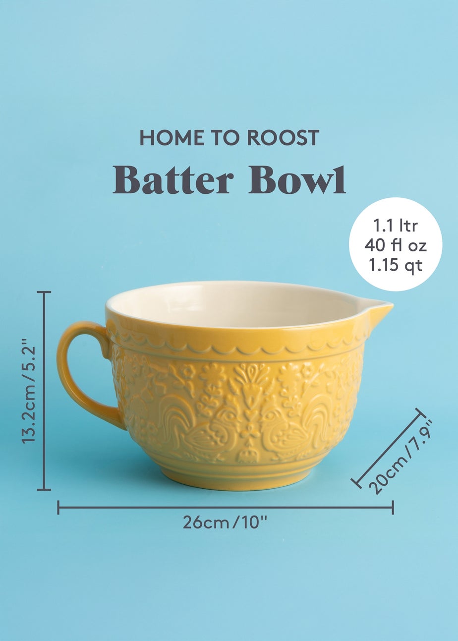 Mason Cash Yellow Home to Roost Batter Bowl