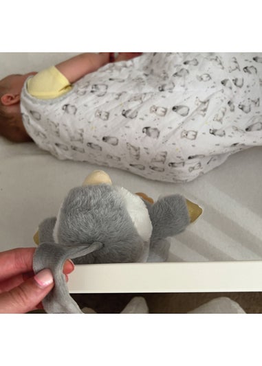 Nuby Light Grey Penguin Cry Sensor Sleep Aid