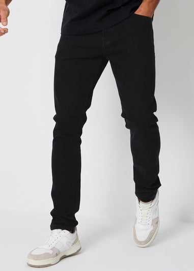 Threadbare Black Pendlebury Skinny Fit Jeans With Stretch