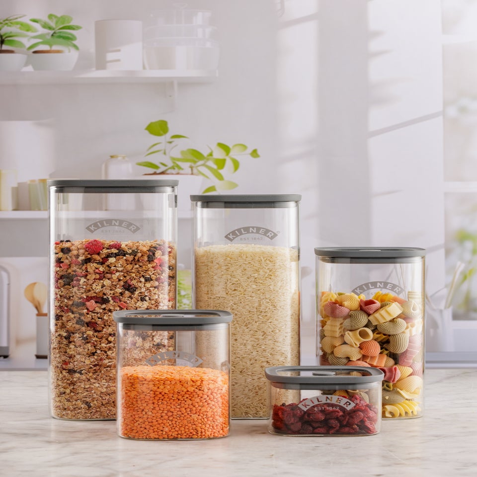 Kilner Fresh Storage Jars 3 Piece Pantry Set