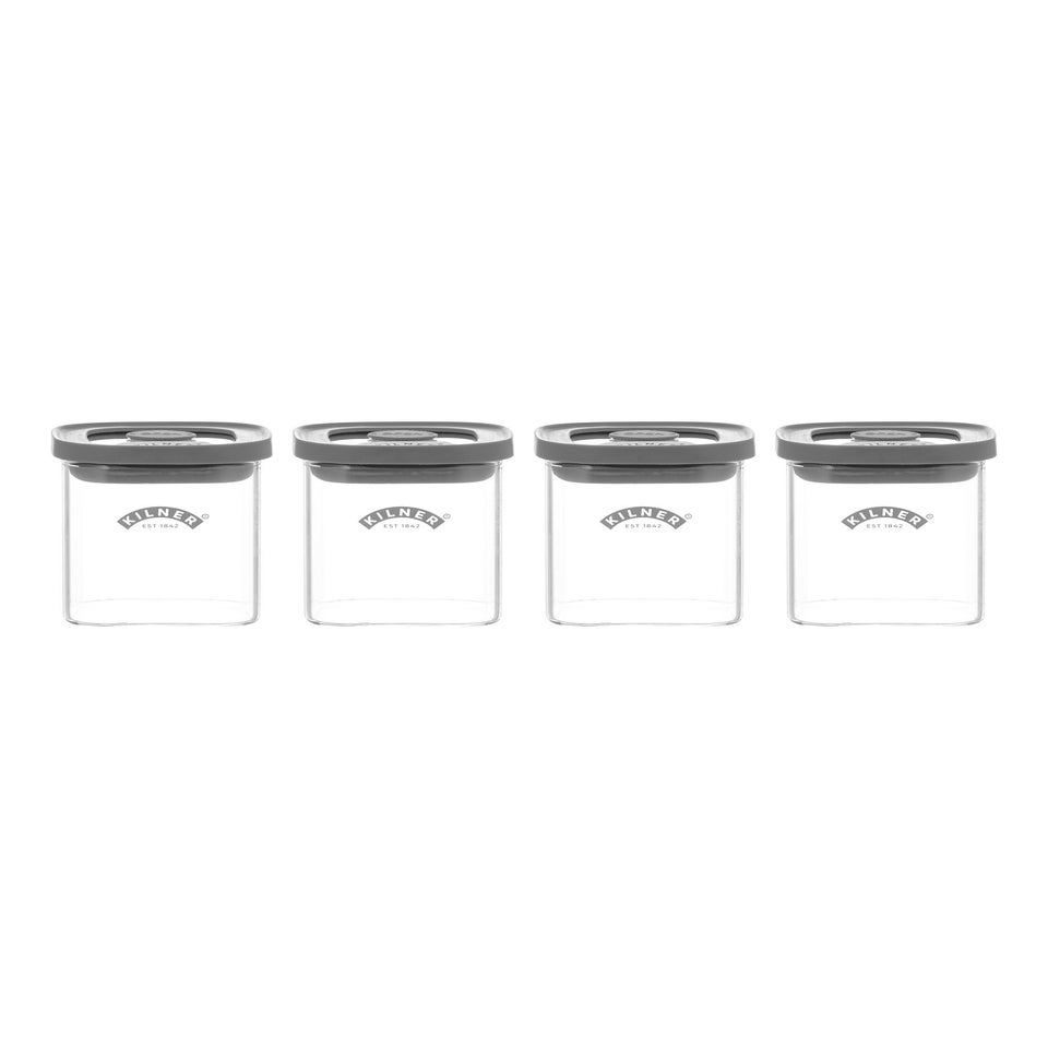 Kilner Fresh Storage 4 Piece Spice Jar Set 0.16L