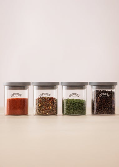 Kilner Fresh Storage 4 Piece Spice Jar Set 0.16L