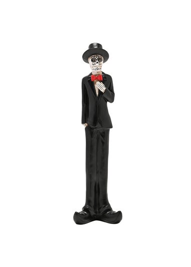 Hocus Pocus Black Skeleton Groom Figurine