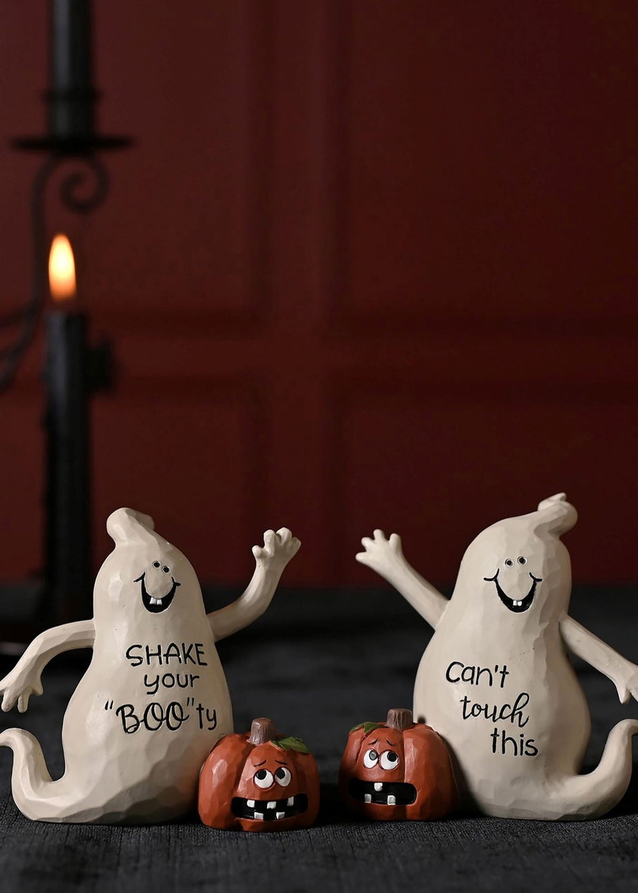 Hocus Pocus White Ghost Ornament "Shake Your Boo-ty"