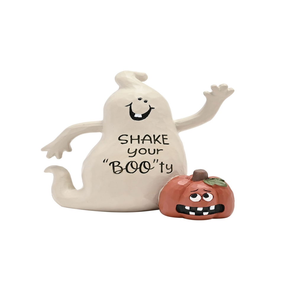 Hocus Pocus White Ghost Ornament "Shake Your Boo-ty"