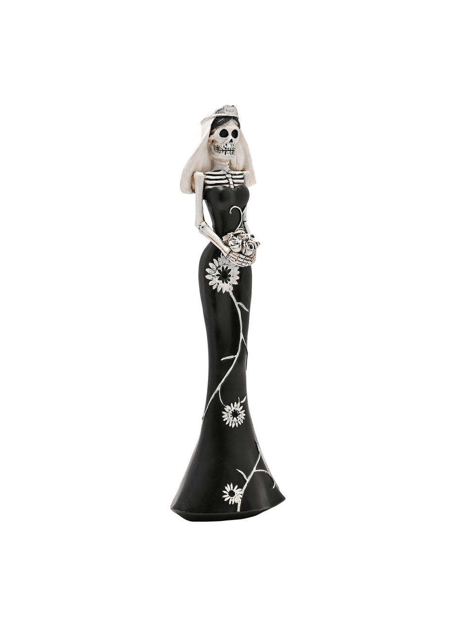 Hocus Pocus Black & White Skeleton Bride Figurine