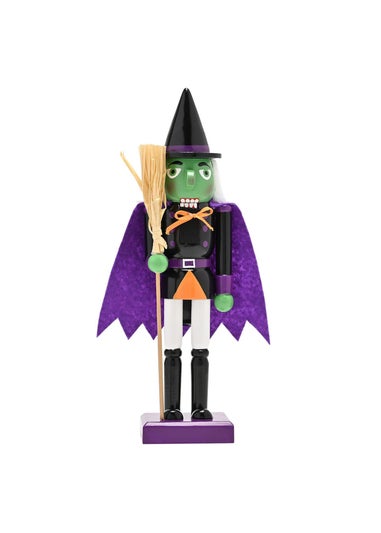 Hocus Pocus Multi Coloured Wooden Nutcracker Witch