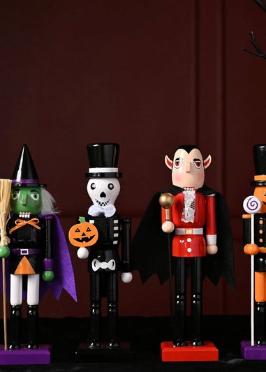 Hocus Pocus Multi Coloured Wooden Nutcracker Witch