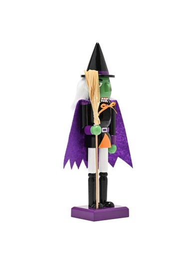 Hocus Pocus Multi Coloured Wooden Nutcracker Witch