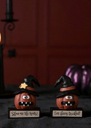 Hocus Pocus Multi Coloured Jack-O-Lantern Ornament "I've Been Tricked"