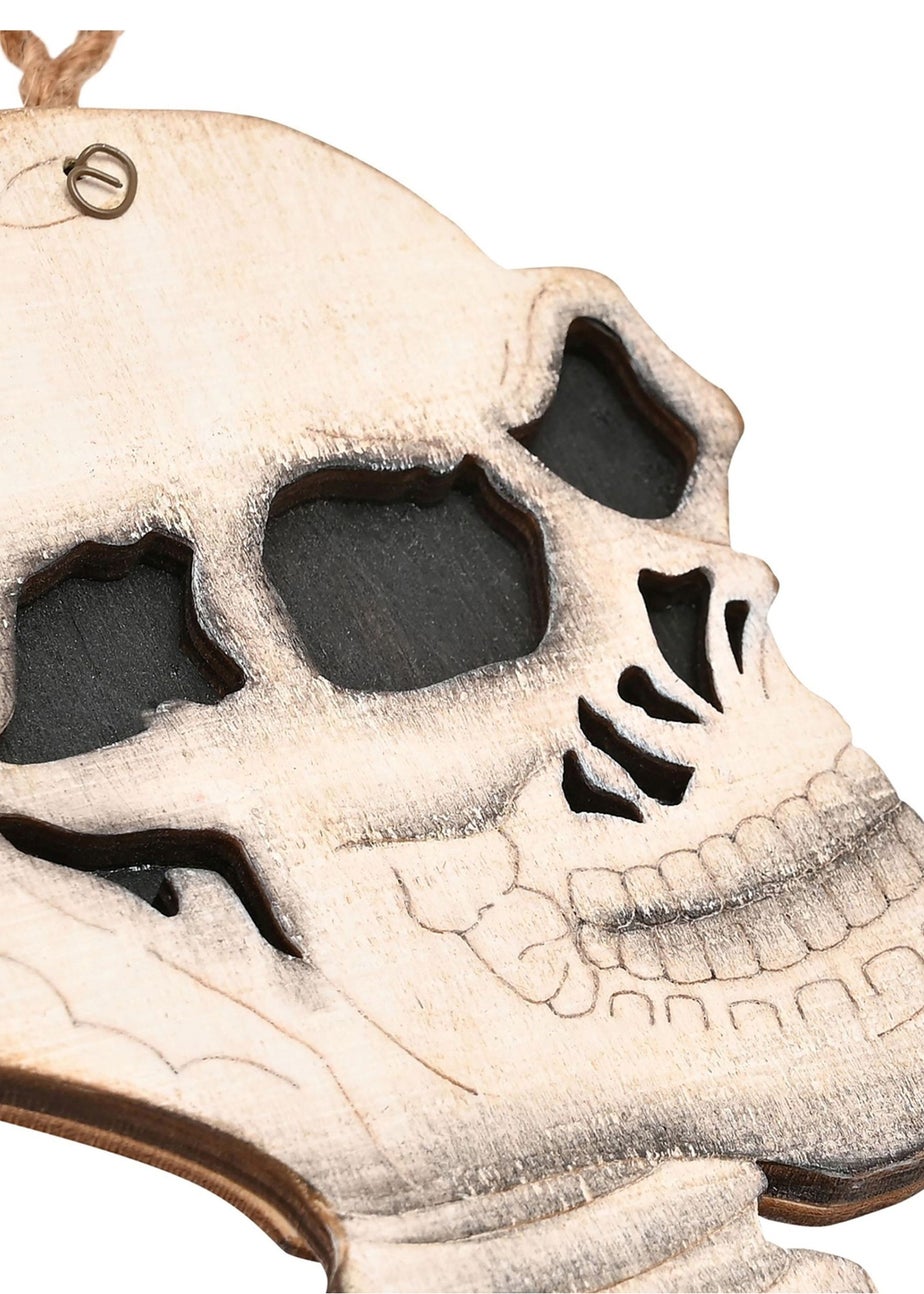 Hocus Pocus Multi Coloured Happy Halloween Skull Hanger