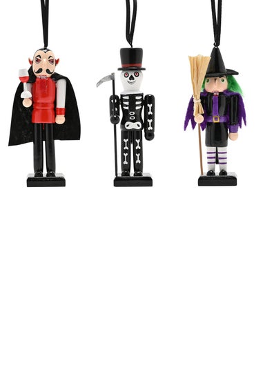 Hocus Pocus Multi Coloured Nutcracker Halloween Characters 5" Set of 3
