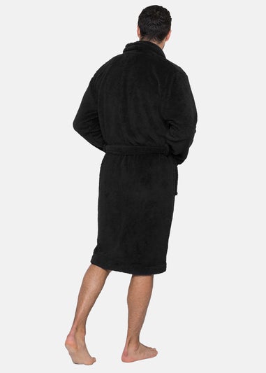 Threadbare Black Borg Dressing Gown
