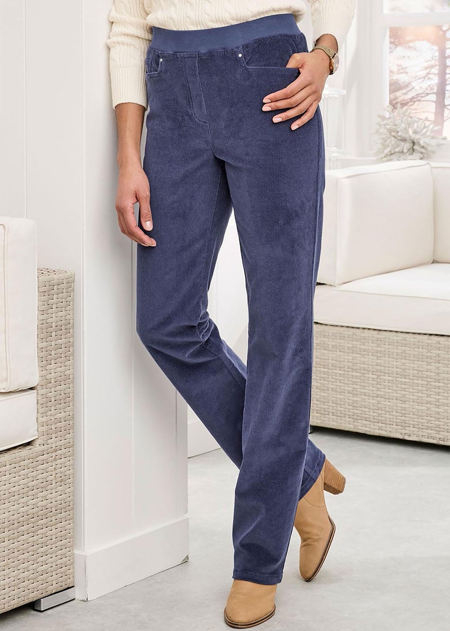 Cotton Traders Night Sky Premium Pull On Cord Trousers