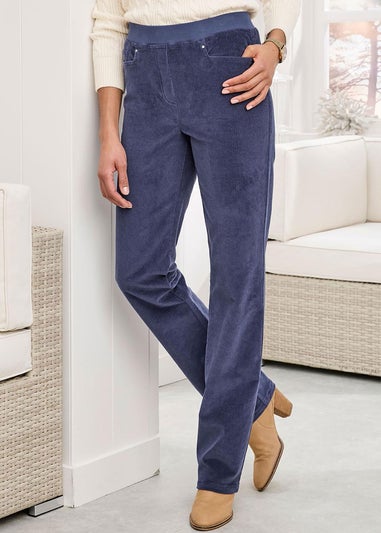 Cotton Traders Night Sky Premium Pull On Cord Trousers